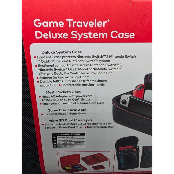 Nintendo Switch Game Traveler Deluxe System Case - Picture 7 of 11